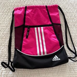 Adidas Pink and Black Sports Sack
